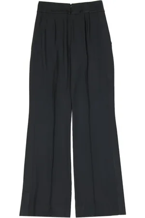 Alberta Ferretti Dames, Broeken, Zwart, Maat: XS Satijn
