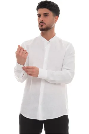 HUGO BOSS Heren, Overhemden, Wit, Maat: 5XL Linnen