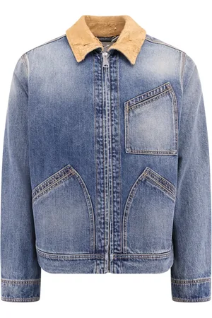 Alexander McQueen Heren, Jassen, Blauw, Maat: XL Suède