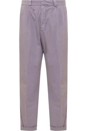AMISH Heren, Broeken, Paars, Maat: M Denim