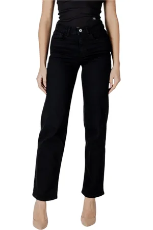 Ichi Dames, Jeans, Zwart, Maat: W26 L32 Katoen