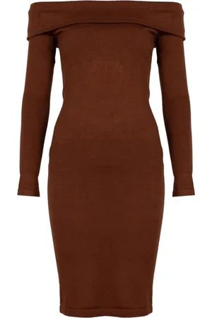 Guess Dames, Jurken, Bruin, Maat: S Viscose