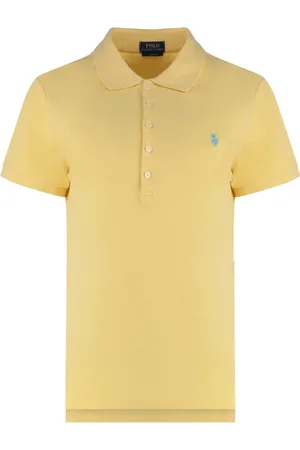 Ralph Lauren Dames, Tops, Geel, Maat: S Piqué