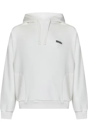 Ermenegildo Zegna Heren, Sweatshirts & Hoodies, Wit, Maat: S Katoen