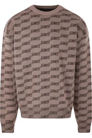 Balenciaga Heren, Truien, Bruin, Maat: M Katoen