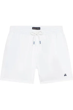 Brooks Brothers Heren, Badkleding, Wit, Maat: S Poliester