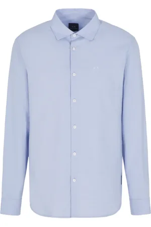 Armani Exchange Heren, Overhemden, Blauw, Maat: S