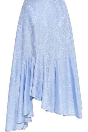 Etro Dames, Rokken, Blauw, Maat: 2XS Katoen