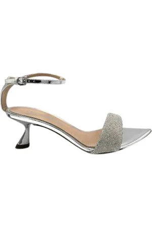 NINALILOU Dames, Schoenen, Grijs, Maat: 38 EU Leer