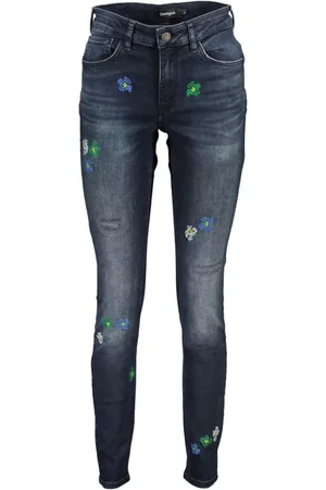 Desigual Dames, Jeans, Blauw, Maat: XL Katoen