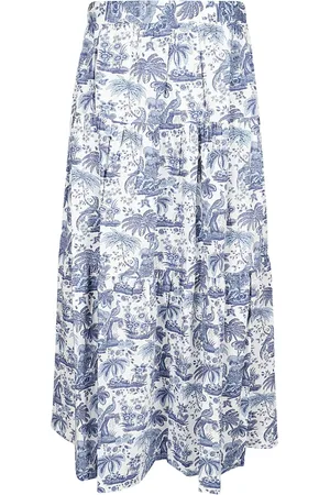 Staud Dames, Rokken, Blauw, Maat: 2XS Katoen