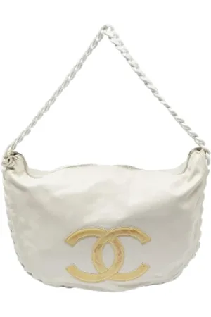 CHANEL Dames, Pre-owned, Wit, Maat: ONE Size Leer