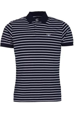 Barbour Heren, Tops, Blauw, Maat: L Katoen