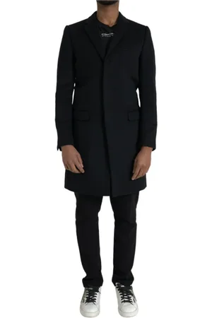 Dolce & Gabbana Heren, Mantels, Zwart, Maat: S Wol
