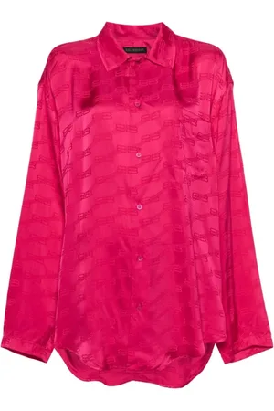 Balenciaga Dames, Blouses & Shirts, Roze, Maat: 2XS Viscose