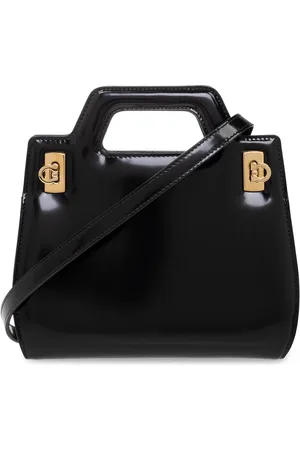 Salvatore Ferragamo Dames, Tassen, Zwart, Maat: ONE Size Leer