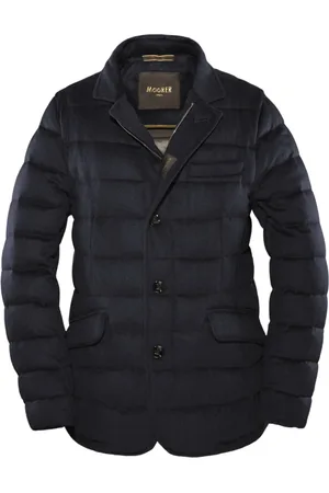 MOORER Heren, Jassen, Blauw, Maat: 4XL Wol