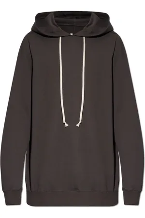 Rick Owens Heren, Sweatshirts & Hoodies, Bruin, Maat: M Katoen