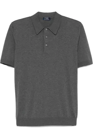 BARBA Heren, Tops, Grijs, Maat: 2XL Katoen