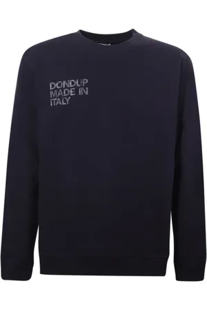 Dondup Heren, Sweatshirts & Hoodies, Blauw, Maat: L Katoen