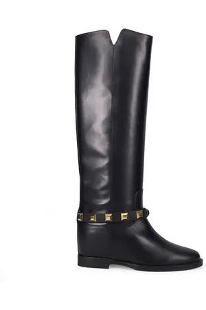 Via Roma Dames, Schoenen, Zwart, Maat: 37 EU Leer