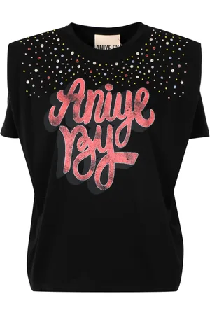 ANIYE BY Dames, Tops, Zwart, Maat: S