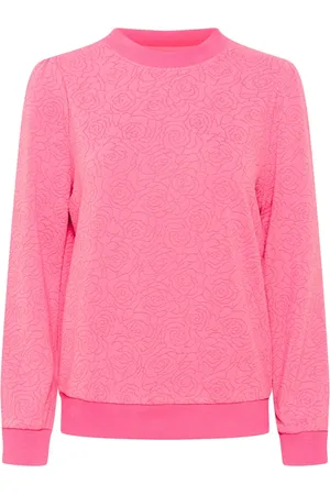 Saint Tropez Dames, Sweatshirts & Hoodies, Roze, Maat: XS Viscose