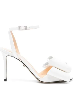 Mach & Mach Dames, Schoenen, Wit, Maat: 41 EU Satijn