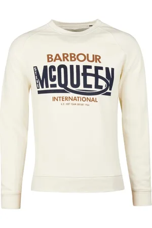 Barbour Heren, Sweatshirts & Hoodies, Wit, Maat: S Katoen