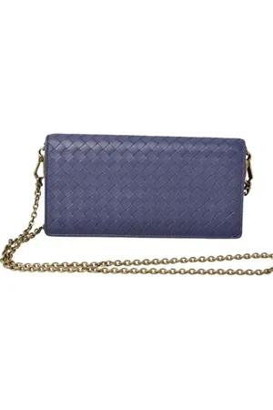 Bottega Veneta Dames, Pre-owned, Paars, Maat: ONE Size Leer