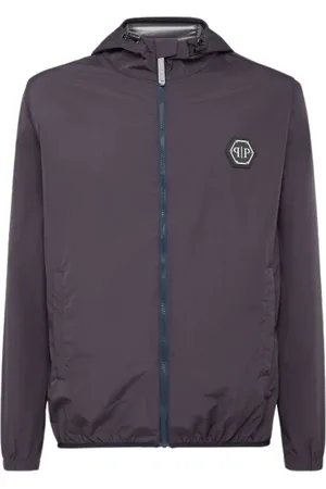 Philipp Plein Heren, Jassen, Blauw, Maat: S Nylon