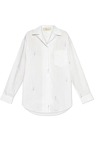 BLUMARINE Dames, Blouses & Shirts, Wit, Maat: XS Katoen