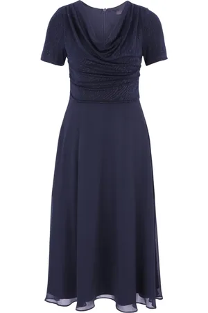 Vera Mont Dames, Jurken, Blauw, Maat: 2XL