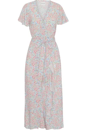 American Dreams Dames, Jurken, Blauw, Maat: XS Voile
