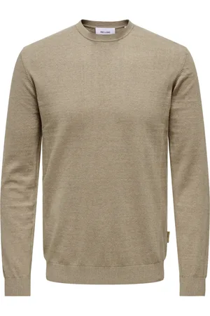 Only & Sons Heren, Sweatshirts & Hoodies, Bruin, Maat: L