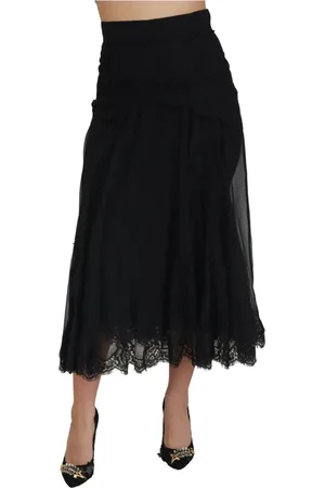 Dolce & Gabbana Dames, Rokken, Zwart, Maat: XS Zijde