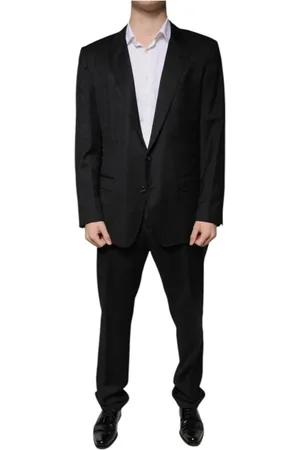 Dolce & Gabbana Heren, Pakken, Zwart, Maat: 3XL Wol