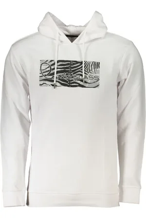 Roberto Cavalli Heren, Sweatshirts & Hoodies, Wit, Maat: XL Katoen