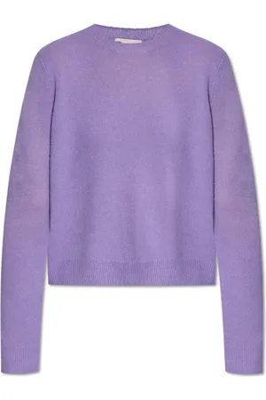 Tory Burch Dames, Truien, Paars, Maat: L Kasjmier
