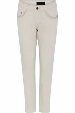 C.ro Dames, Jeans, Grijs, Maat: XL Denim