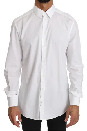 Dolce & Gabbana Heren, Overhemden, Wit, Maat: XS Katoen