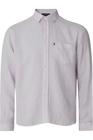 Lexington Heren, Overhemden, Paars, Maat: 2XL Linnen