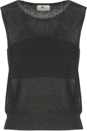 Elisabetta Franchi Dames, Truien, Zwart, Maat: XS Viscose