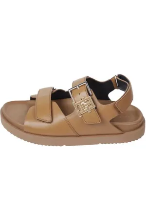 Tommy Hilfiger Dames, Schoenen, Bruin, Maat: 40 EU Leer
