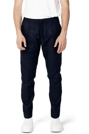 Antony Morato Heren, Broeken, Blauw, Maat: 2XL Linnen