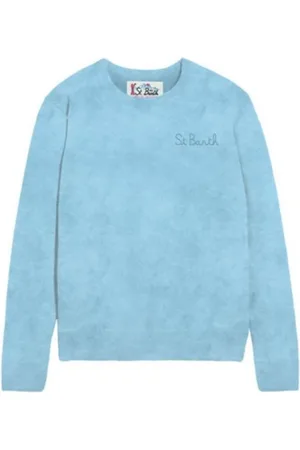 MC2 SAINT BARTH Dames, Truien, Blauw, Maat: XS Kasjmier