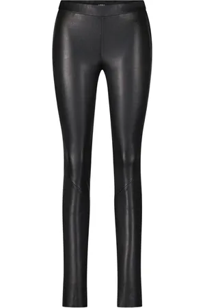 arma leder Dames, Broeken, Zwart, Maat: M