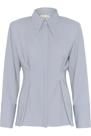 Gestuz Dames, Blouses & Shirts, Blauw, Maat: XS Leer