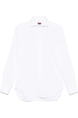 BARBA Heren, Overhemden, Wit, Maat: 2XL Katoen