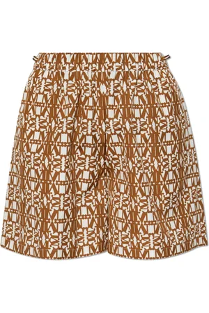 Max Mara Dames, Korte broeken, Bruin, Maat: XS Katoen